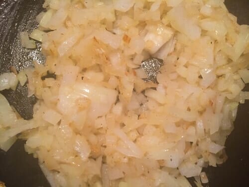 Saute onions till translucent 